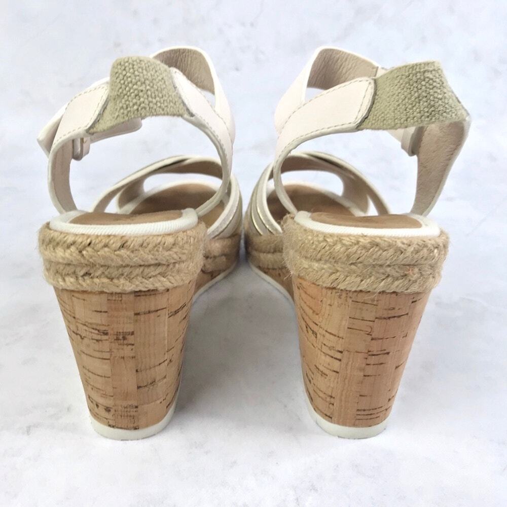 Tommy Bahama Naira Cork Wedge Sandal Sz 7B Summer Beach Clean - Picture 11 of 12